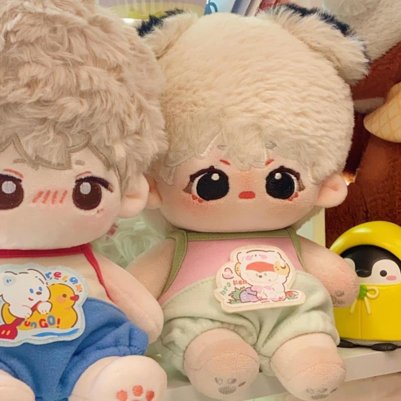 粉豆方程 小森派对爬爬服 10CM20CM棉花娃娃无属性娃衣可爱连体衣