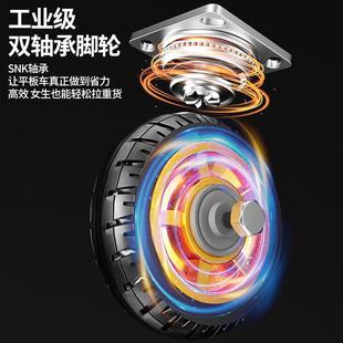 钢板小推车拉货搬运手推家用平板便携拖车搬货轻便折叠货物手拉车