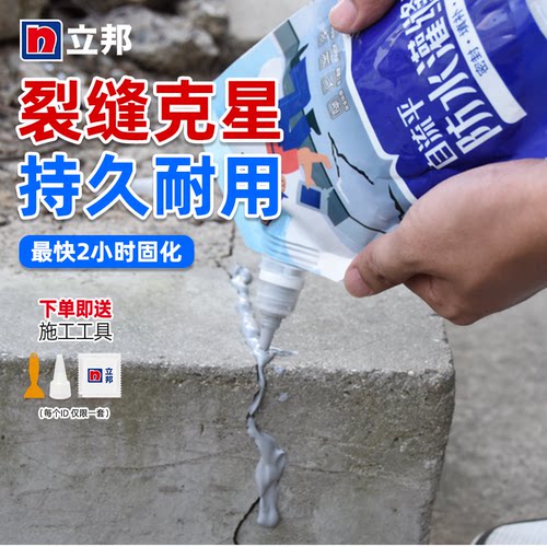 立邦裂缝修补屋顶防水补漏水泥地面墙体缝隙密封堵漏王填缝灌缝胶