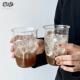 咖啡杯玻璃杯冰拿铁美式 饮品杯高硼硅耐热杯透明冷饮杯喝水杯子女