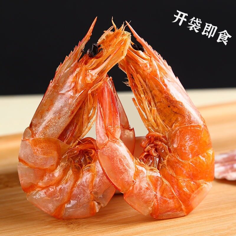 烤虾干无棣县老补盐田烤虾干开袋即食零食滨州无棣特产盐田虾干