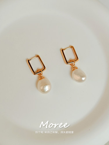 一款两戴银异形巴洛克珍珠耳环