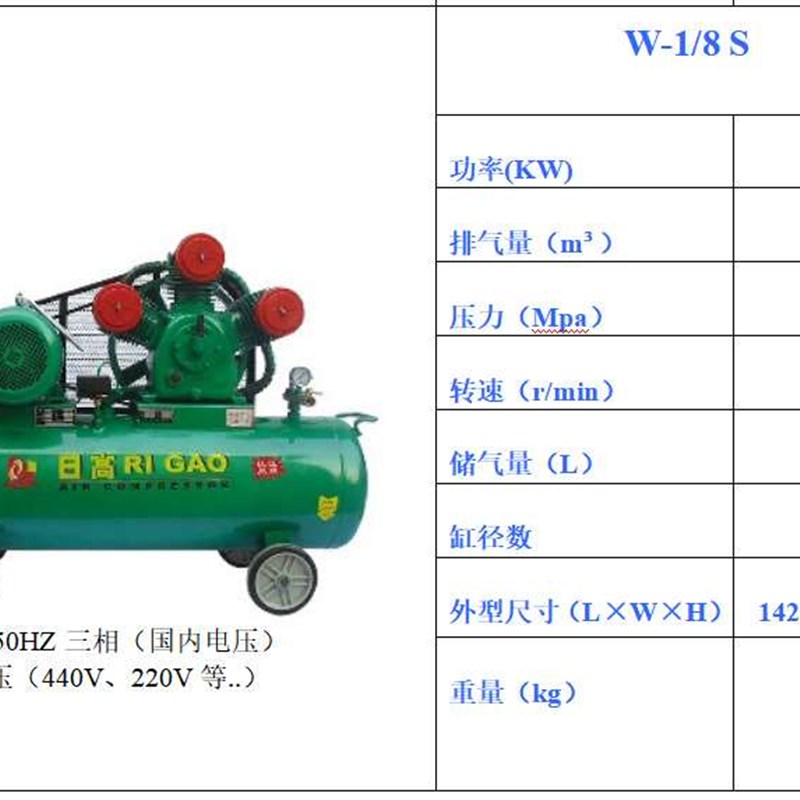 新品新品供应活塞式空气压r缩机 44z0V60HZ甲板船用除锈空压机气