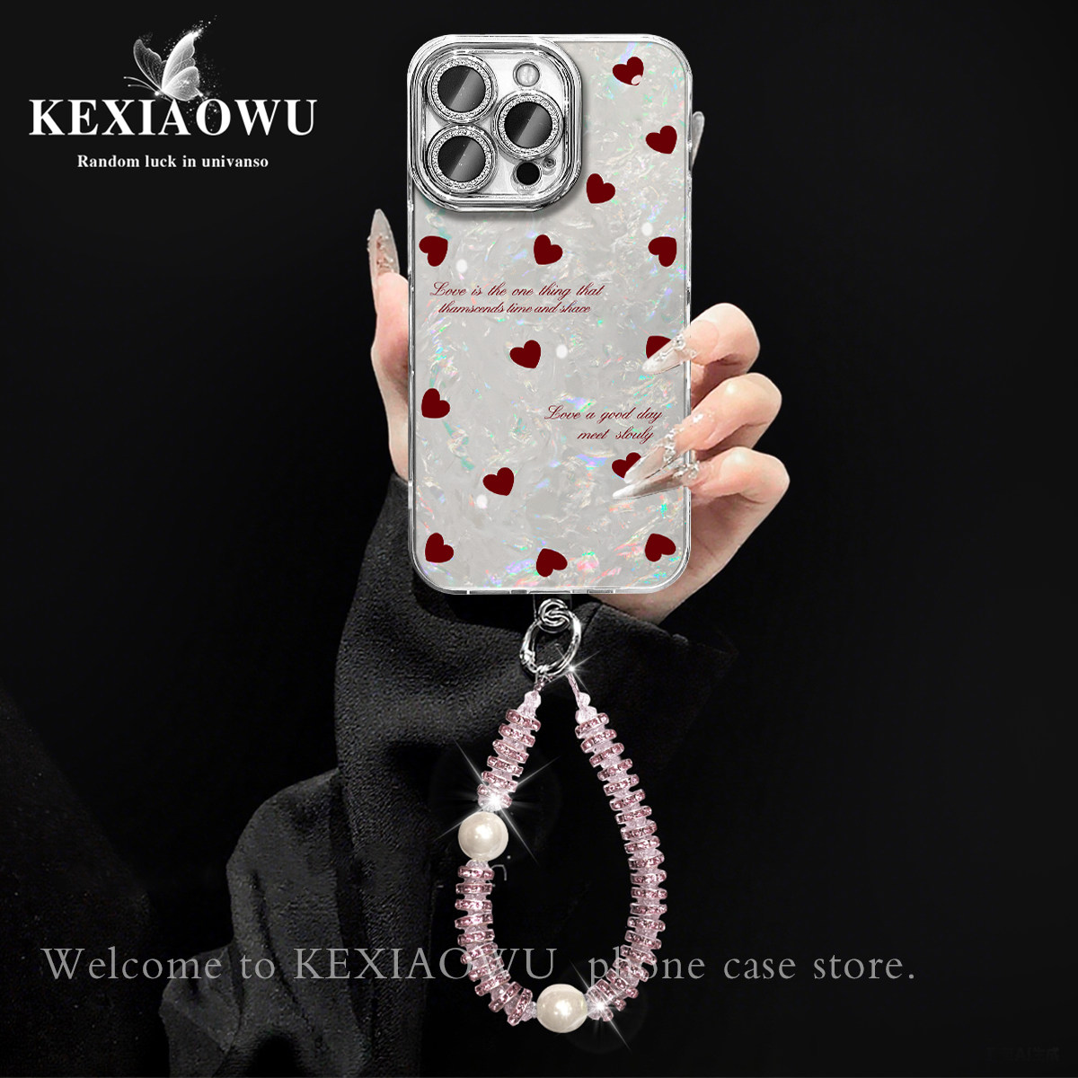 适用于小米13/13pro水母贝壳纹15pro满屏碎闪爱心小米1