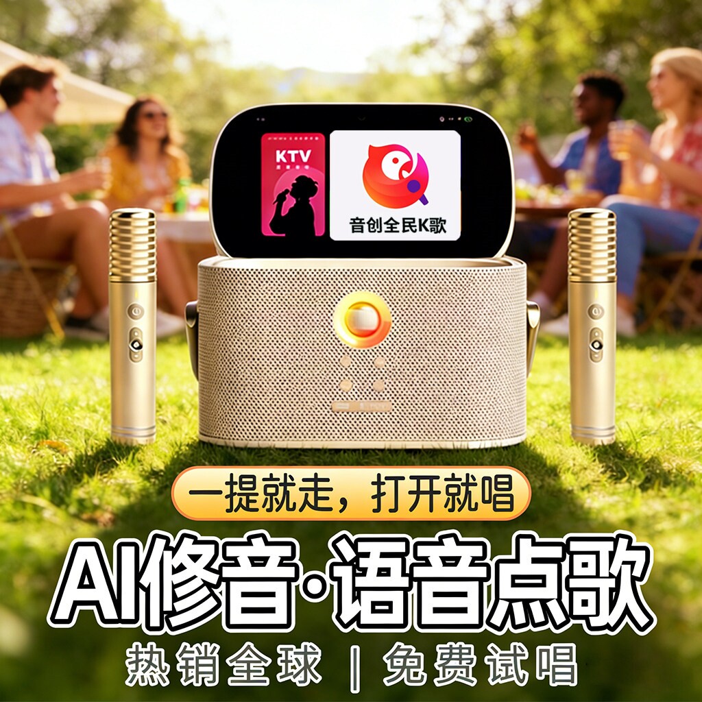 魅鸟手提户外KTV点歌一体机便携