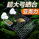 乌龟晒台爬台鱼缸龟缸爬坡亚克力吸盘高水位食圈深水浮岛晒背浮台