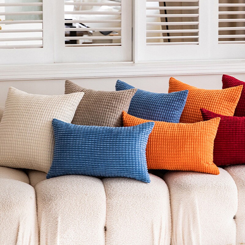 弹力抱枕抱枕套新款长条抱枕套不含芯网红客厅沙发靠枕套长方形套