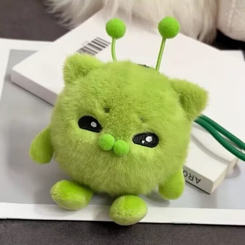 JHY/君鸿月蛋仔派对哈基米绿色外星猫毛绒玩偶丑萌猫公仔猫咪挂件