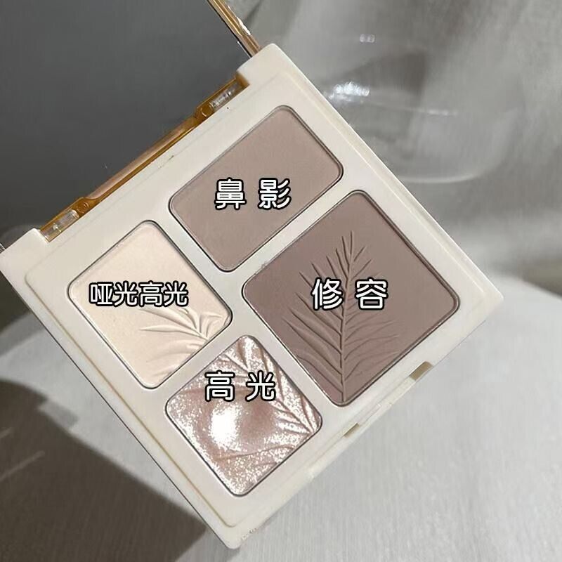 JHY/君鸿月艺术四色高光修容一体盘综合盘哑光提亮影鼻影