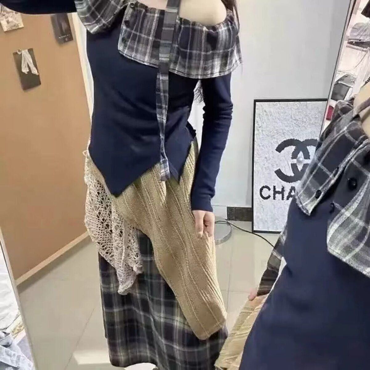 微胖波西米亚复古短袖套装