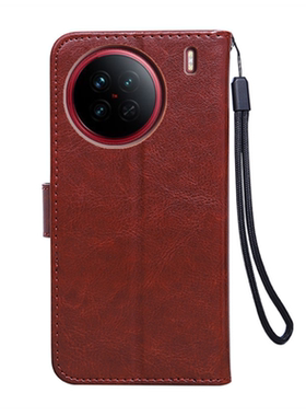 vivoX90Pro手机壳V2242A翻盖皮套步步高x90pro防摔硅胶插卡全包边