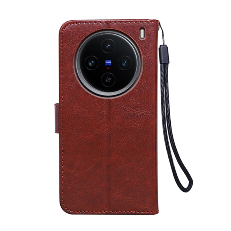 vivoX100S手机壳翻盖钱包防摔壳