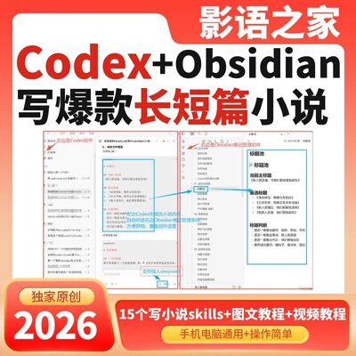 codex自动写长短篇小说AI课程