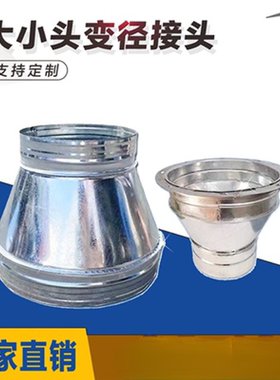 排风扇抽油烟风机法兰变径接头排烟软管水管异径大小头铁皮喇叭口