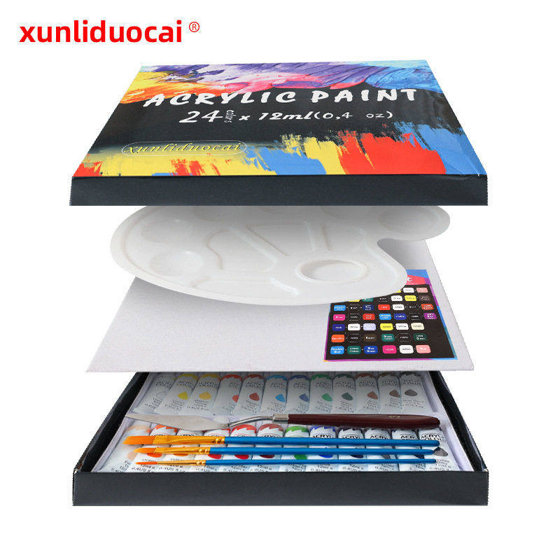 新款绘画24色丙烯颜料画笔刮刀调色盘组合30件套涂鸦创意美术用品,文具电教/文化用品/商务用品,卷笔器,淘宝优惠券,粉丝福利购,淘宝优惠卷