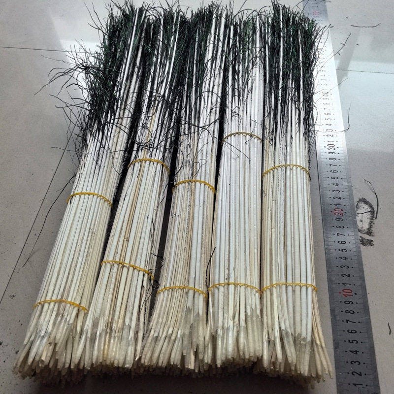 厂家孔雀毛羽毛杆50-60cm长DIY浮漂材料渔具孔雀毛杆子