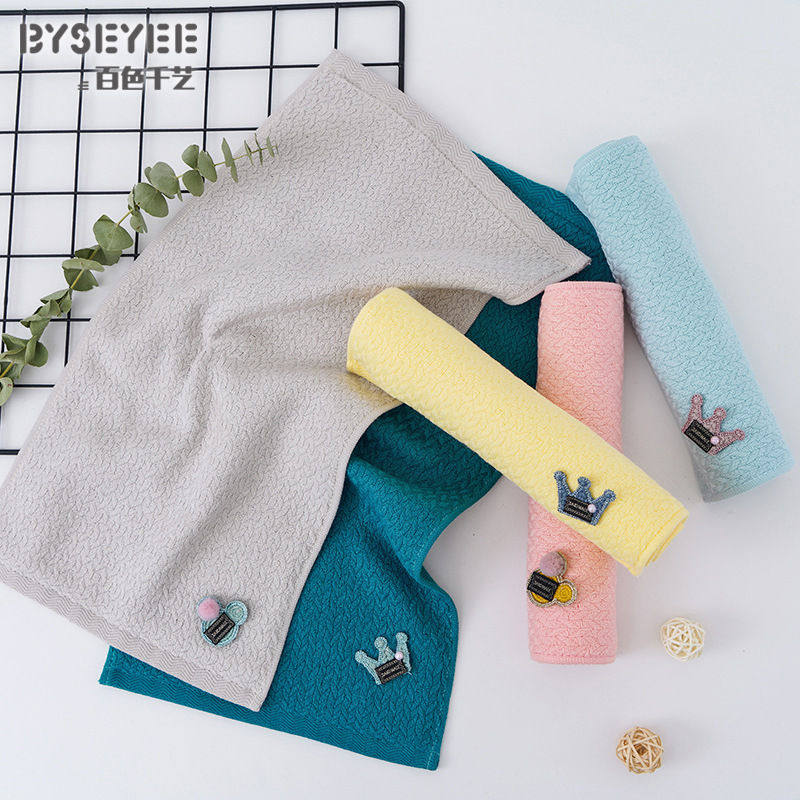 精梳棉子母纱贴布麦穗童巾柔软吸水婴童毛巾儿童贴花超柔软,婴童用品,婴童抱被/抱毯,淘宝优惠券,粉丝福利购,淘宝优惠卷