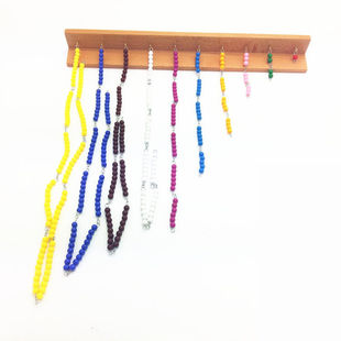 蒙台特梭利幼儿园儿童早教玩具教蒙氏幼教幼儿园专业版平方珠链