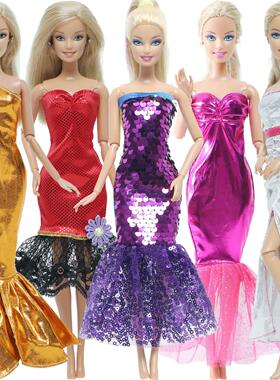 kirt Lace Gown Clothes for Barbie Doll Accessories Kids Toys