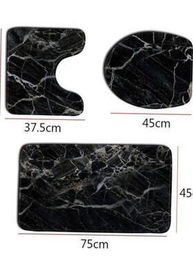 3 Pcs 15 Styles Bath Mat Set Bathroom Carpet Rug Toilet Mat