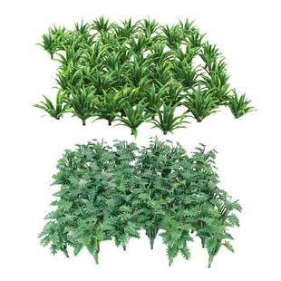 Model Grass Wargame 100pcs 3.3cm Landscape Diorama 5cm Green