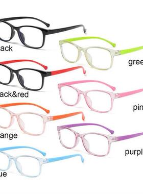 方形防蓝光儿童眼镜光学框架儿童B