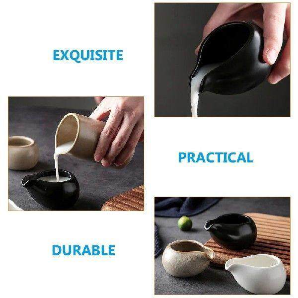 Ceramic Coffee Pitcher Sauce Syrup Jug Nordic Style Anti