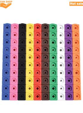 100pcs Numberblocks Multilink Linking Counting Cubes Snap