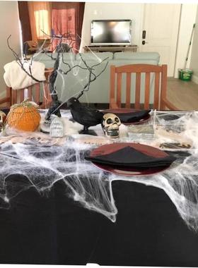 Halloween Horror Decoration Cotton Spider Web Horror Hallowe