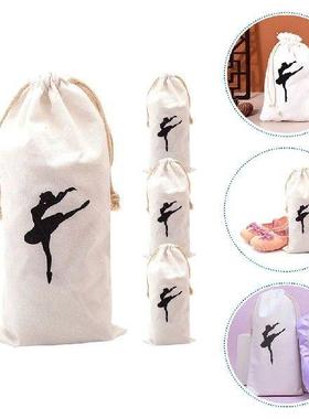4 Pcs Accessories for Girls Canvas Drawstring Ballet Pointe