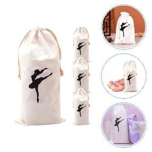 4 Pcs Accessories for Girls Canvas Drawstring Ballet Pointe