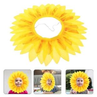 Hood Hat Funny Headgear Sunflower