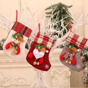 Jingle Bell Holiday Christmas Bag with Gift Decor Stocking