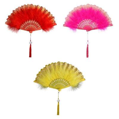 Handheld Folding Fan Folding Hand Fan Pendant Decor