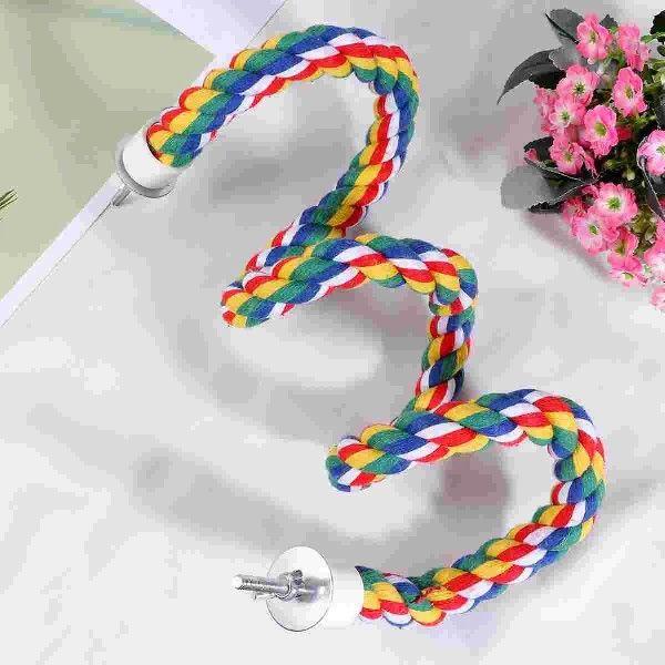 Bird Cage Chinchilla Toys Ferred Hammock Parrot Cotton Rope