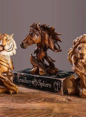 Quality Resin Lion Statues Wildlife Sculpture Craft for