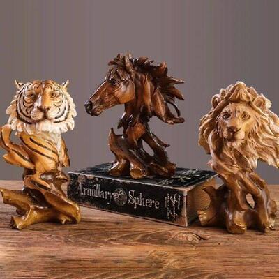 Quality Resin Lion Statues Wildlife Sculpture Craft for
