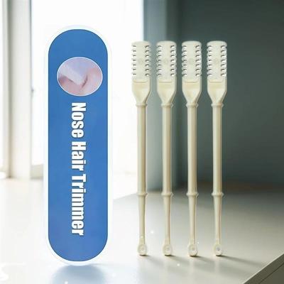 4Pcs Nasal Hair Cutter Nose Hair Trimmer 2-in-1 Manual Nostr