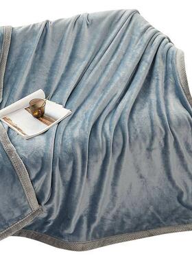 Flannel blanket four seasons air dormitory towel quilt she