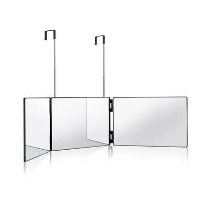 Retractable Adjustable Hanging Three Mirrors Makeup Folding
