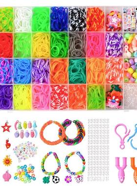 Colorful Loom Bands Set Bracelet Making Kit DIY Rubber Band
