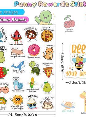 80/240/400/640PCS Punny Teacher Stickers for Students Reward