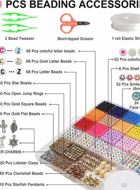 Polymer Clay Beads Set For Bracelet Necklce Making Kit DIY