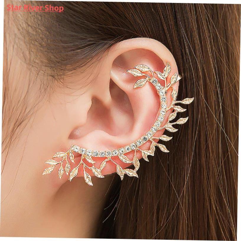 Bohemian NO Piercing Crystal Rhinestone Ear Cuff Wrap Stud C