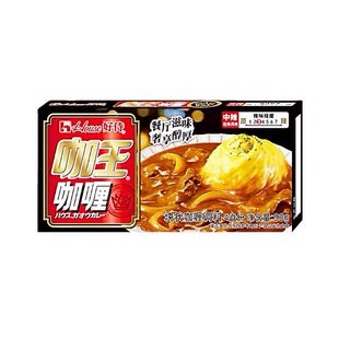 好侍咖王咖喱3号中辣90g家用咖哩鱼蛋火锅底料日式牛肉拌饭料理包