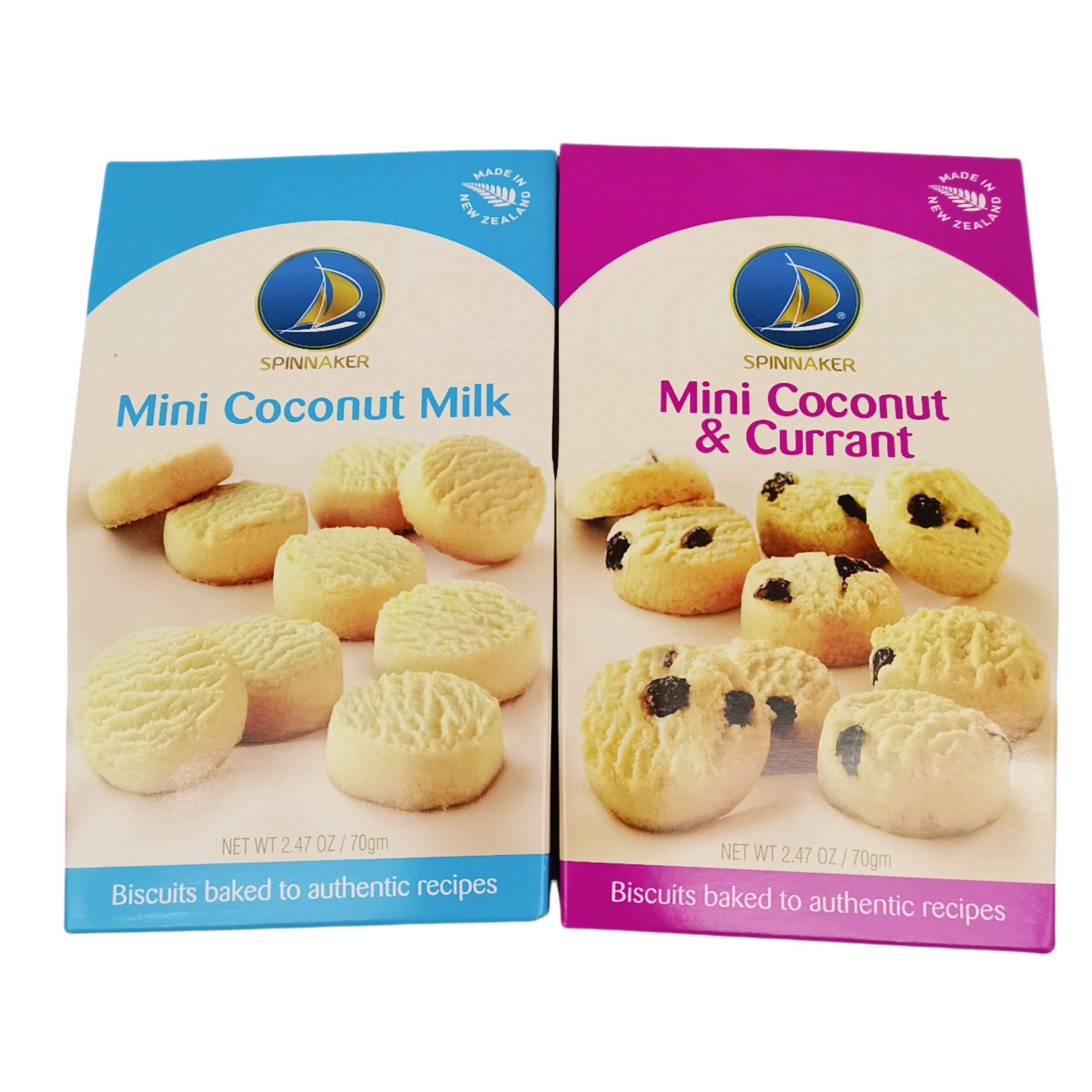 新西兰进口品尼加曲奇饼干迷你小酥香浓酥软美味好椰丝黑加仑