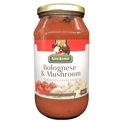 Bolognese Mushroom 赛瑞盟番茄蘑菇奶油意大利面酱500g