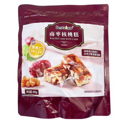 柏泰南枣核桃糕400g红枣糕传统养生节日糕点新疆坚果手工糖果零食
