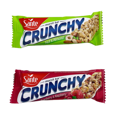 波兰进口Sante/三特 燕麦谷物棒 代餐饱腹粗粮饼干便携式谷物棒