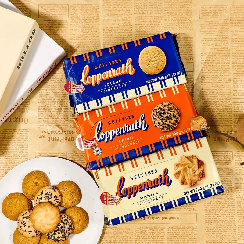 临期特价德国进口歌本瑞1825典藏系列椰蓉榛子巧克力曲奇饼干200g